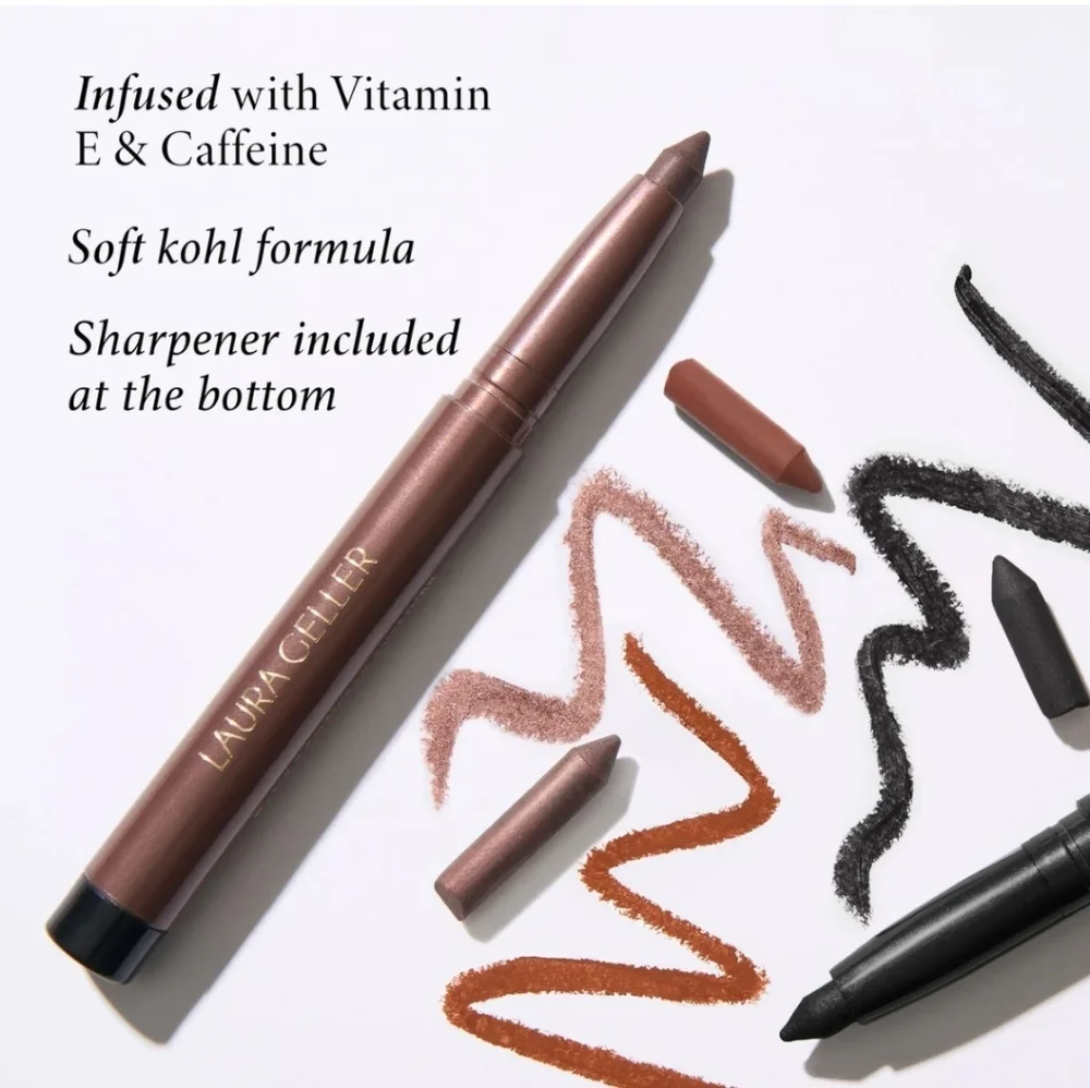 Laura Geller Kajal Longwear Eyeliner: Royal Quartz Kohl (Chestnut Brown), NIB - Picture 4 of 7